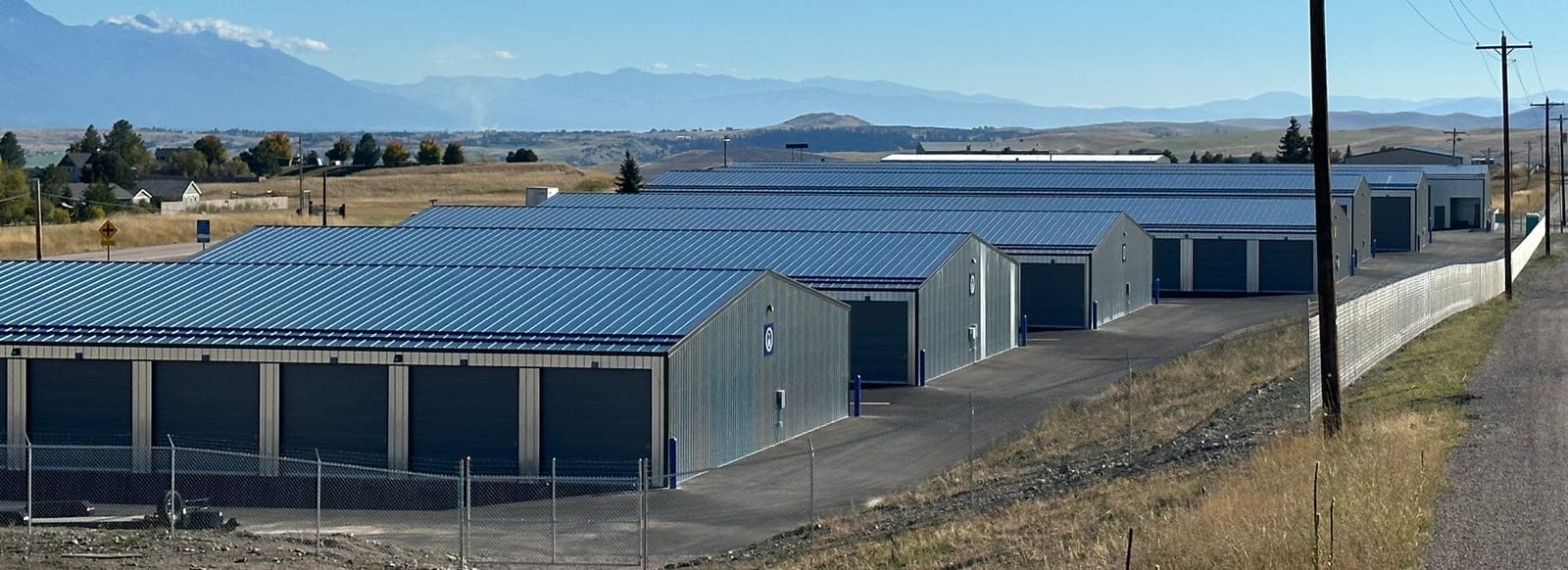 Lakewood Storage buildings with Flathead Lake area views in Polson Montana