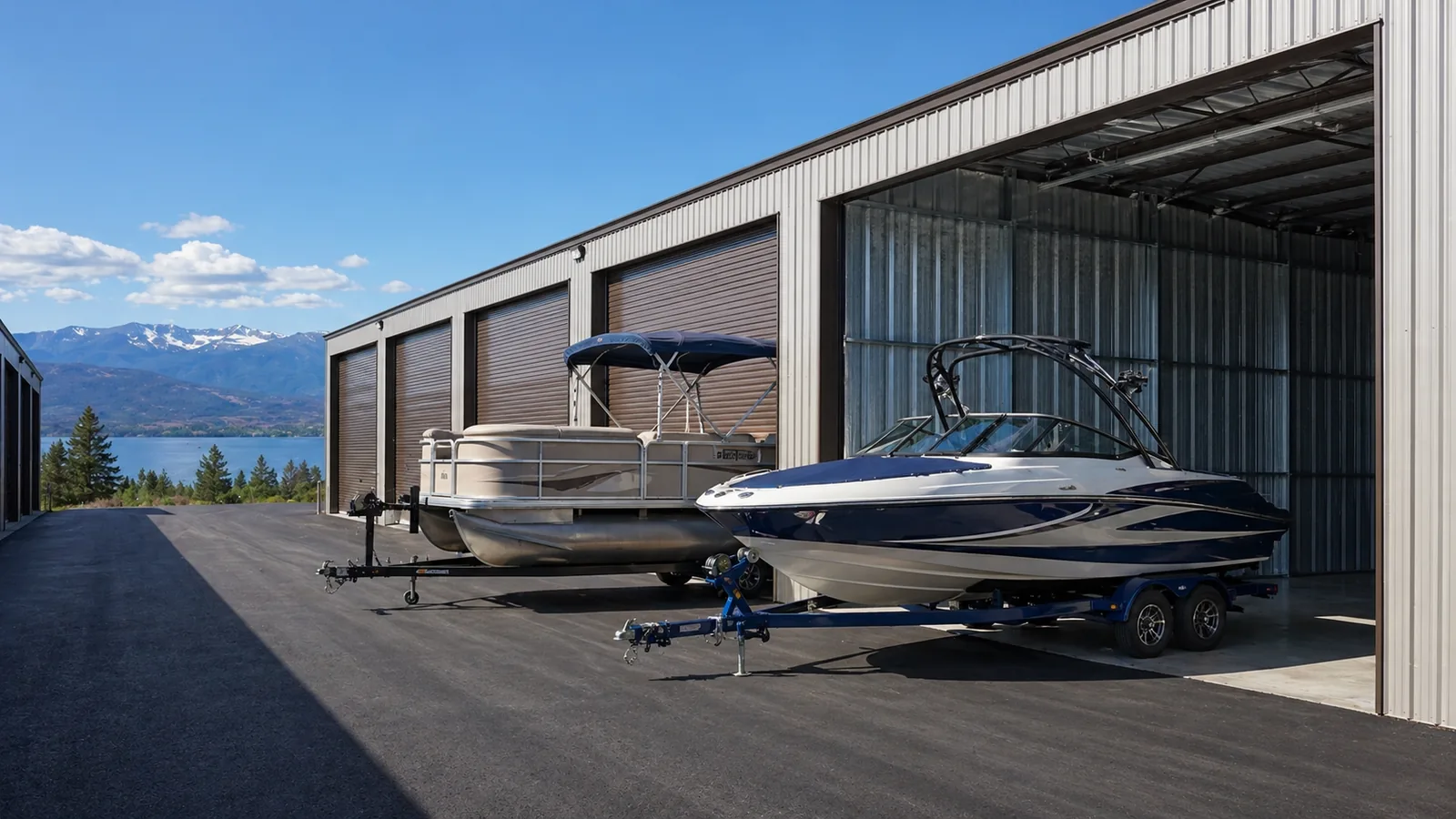 Boat storage units at Lakewood Storage - boat storage Polson MT